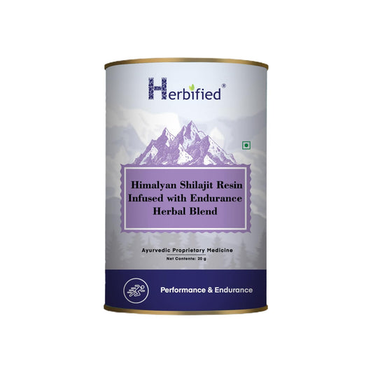 Herbified Himalayan Shilajit Resin Infused with Endurance Herbal Blend