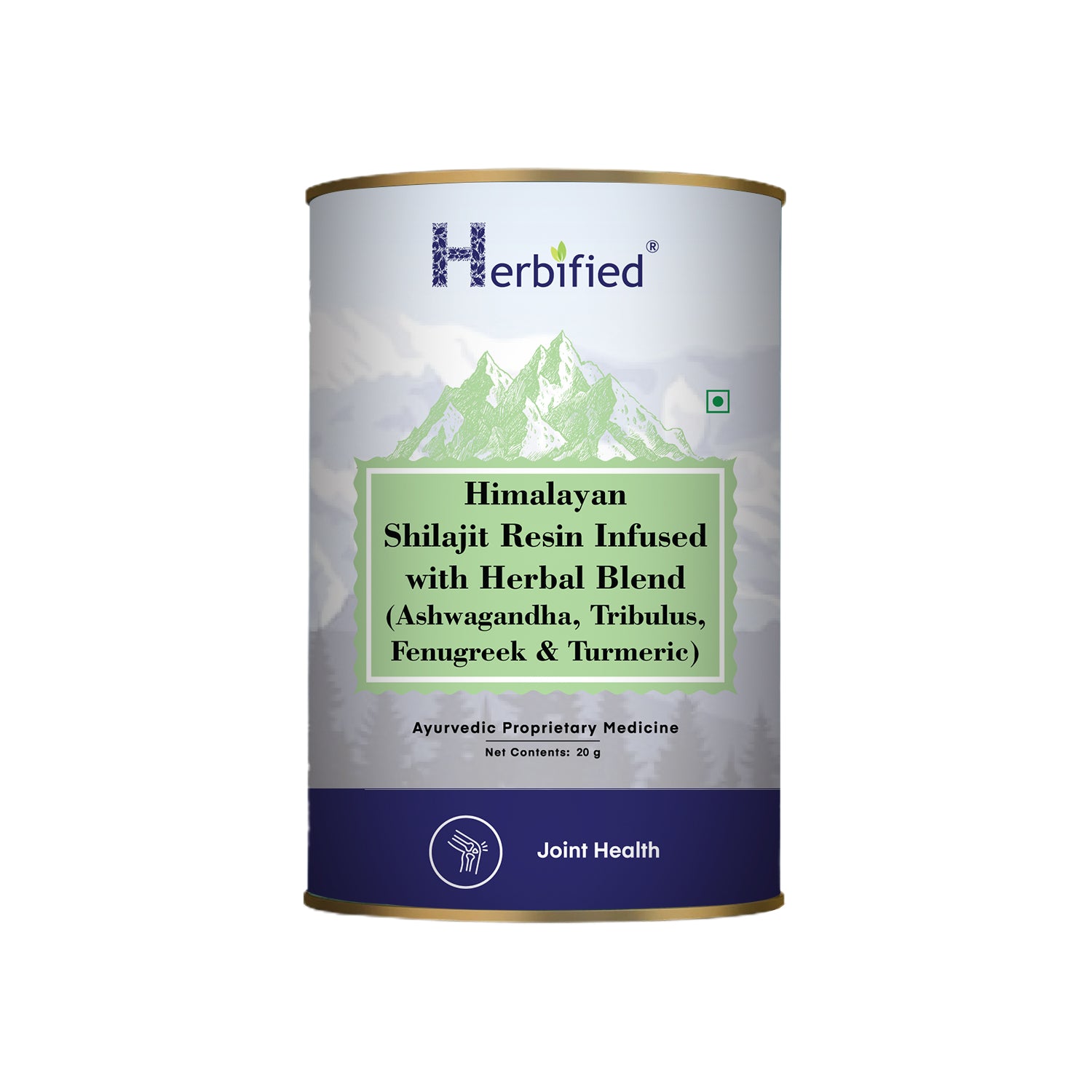 Herbified Himalayan Shilajit Resin Infused with Herbal Blend (Ashwagandha, Tribulus, Fenugreek and Turmeric)