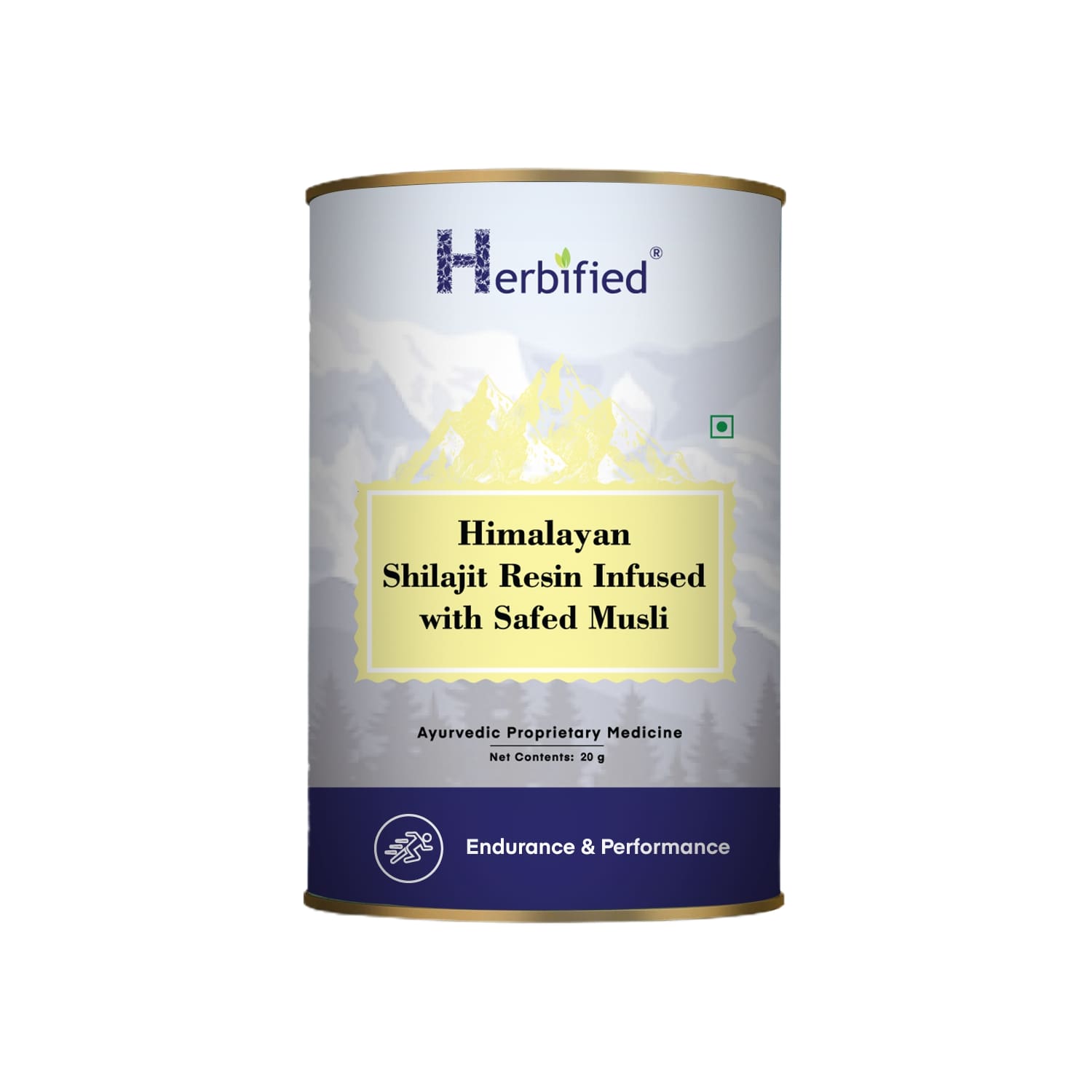Herbified Himalayan Shilajit Resin Infused with Safed Musli