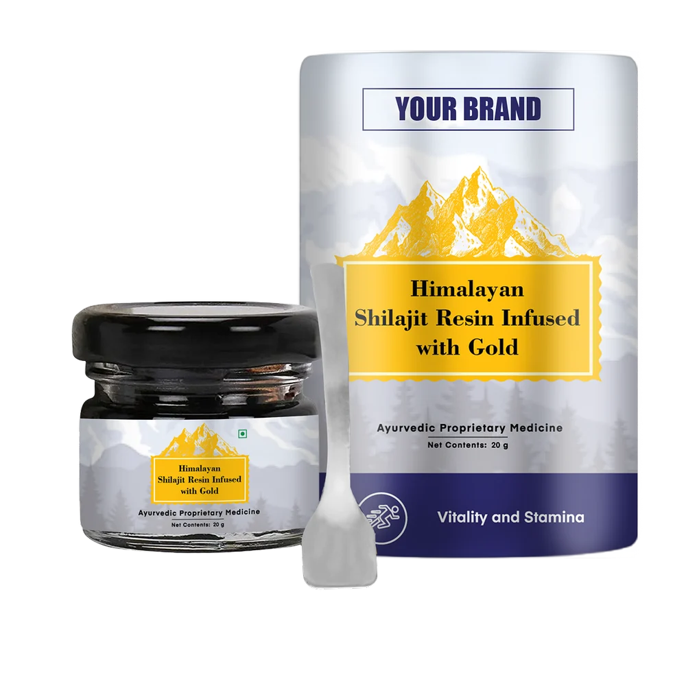 Shilajit Resin Infused With Gold