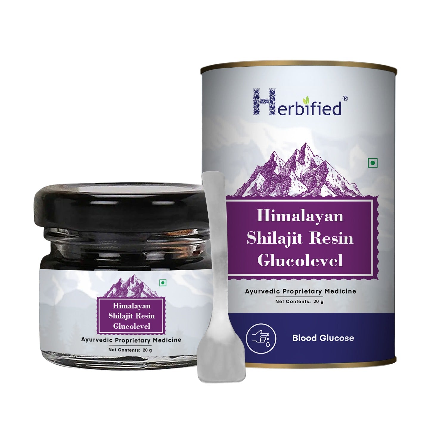Herbified Himalayan Shilajit Resin Glucolevel