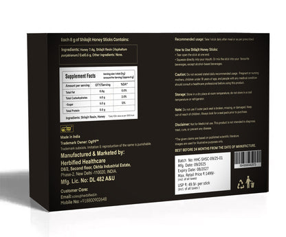 Shilajit Honey Stick (Classic)