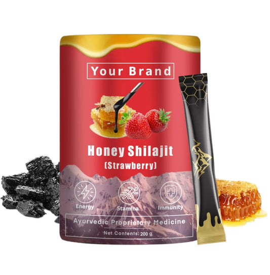 Shilajit Honey Sticks Strawberry Flavour