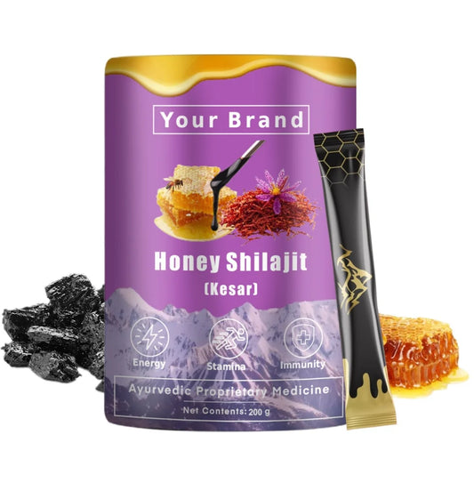 Himalayan Shilajit Honey Sticks Kesar Flavour