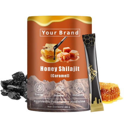 Shilajit Honey Sticks Caramel Flavour