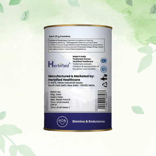 Herbified Herbified Shilajit Resin with Herbal Energy Complex