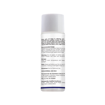 Herbified Ayurvedic Stop Pain Relief Oil Roll 50 ml For Joint Pain Relief and Relaxation-50 ml (Pack of 2)