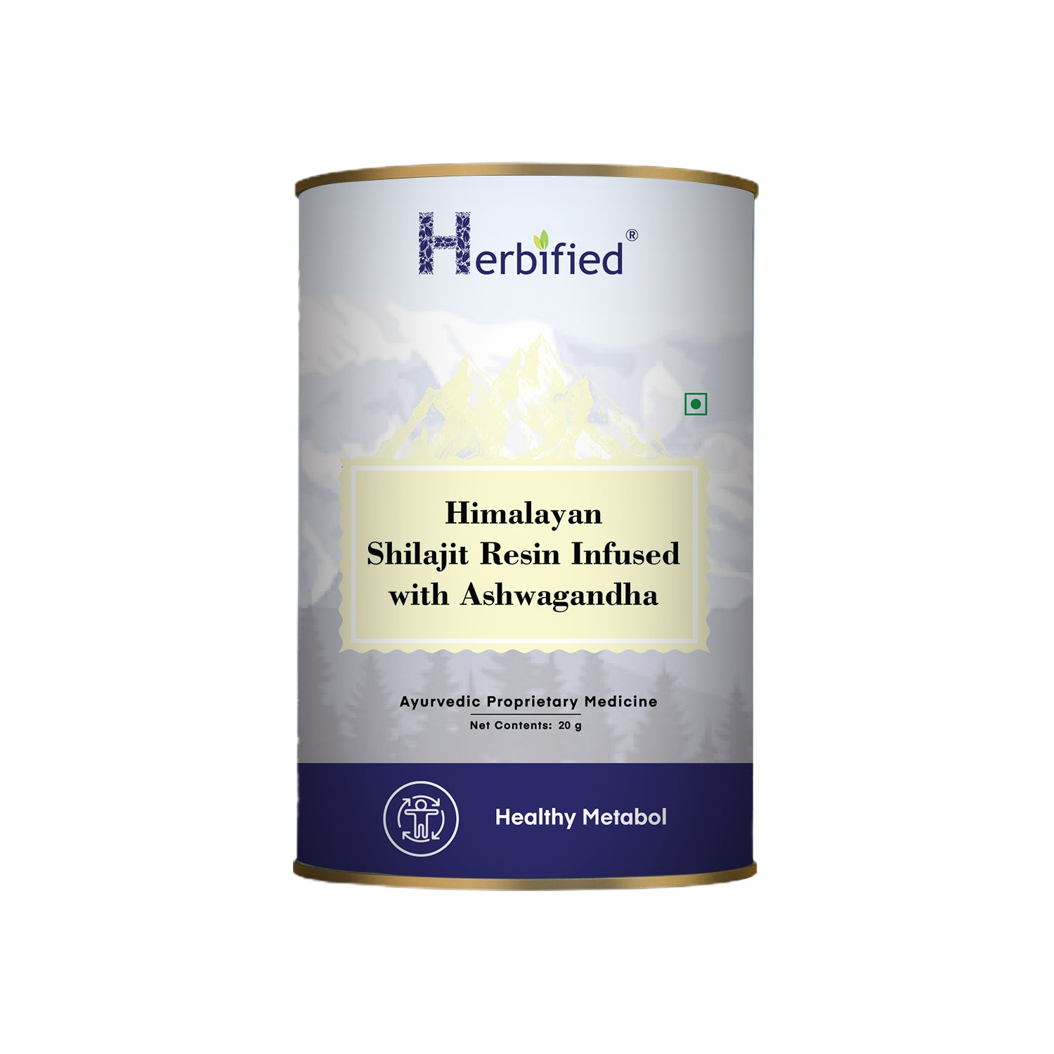 Herbified Himalayan Shilajit Resin Infused with Ashwagandha