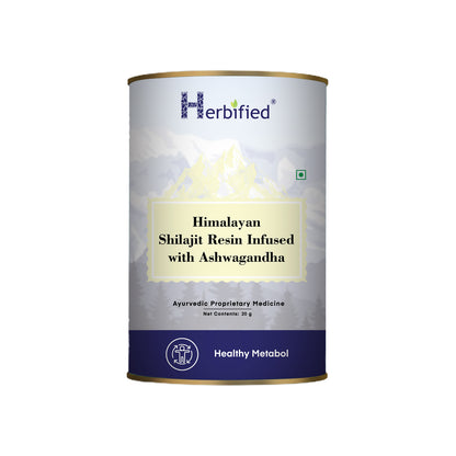 Herbified Himalayan Shilajit Resin Infused with Ashwagandha