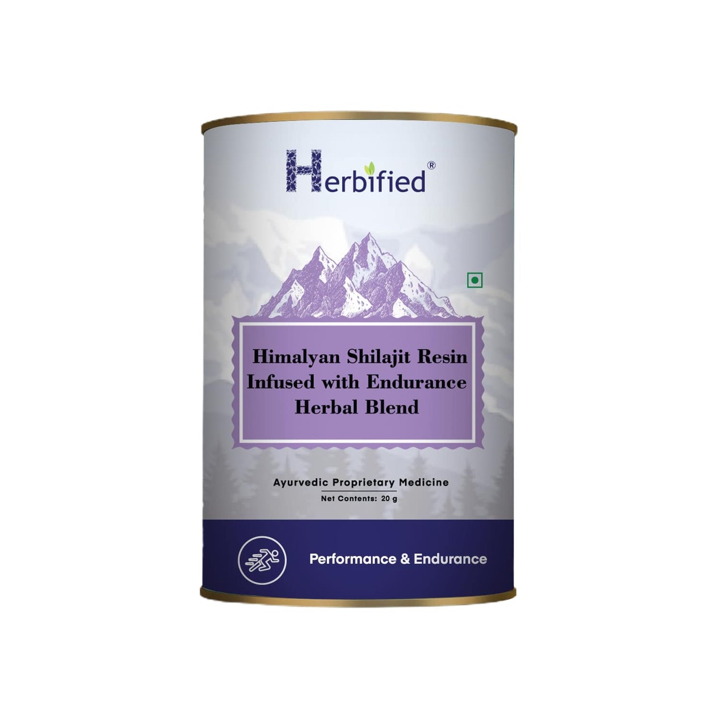 Herbified Himalayan Shilajit Resin Infused with Endurance Herbal Blend
