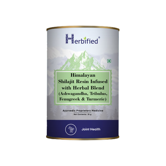 Herbified Himalayan Shilajit Resin Infused with Herbal Blend (Ashwagandha, Tribulus, Fenugreek and Turmeric)