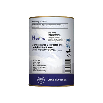 Herbified Himalayan Shilajit Resin Infused with Safed Musli