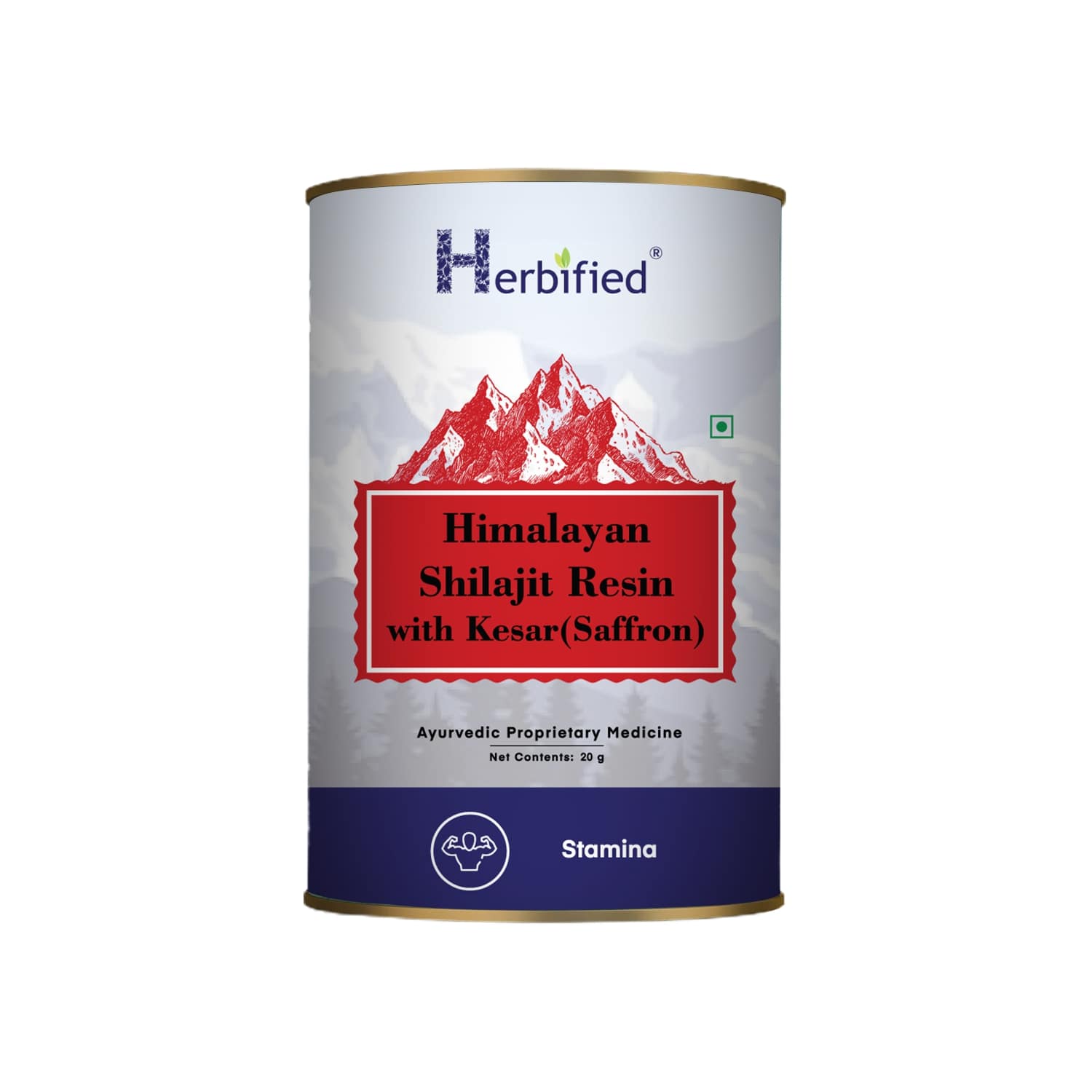 Herbified Himalayan Shilajit Resin with Saffron Infusion