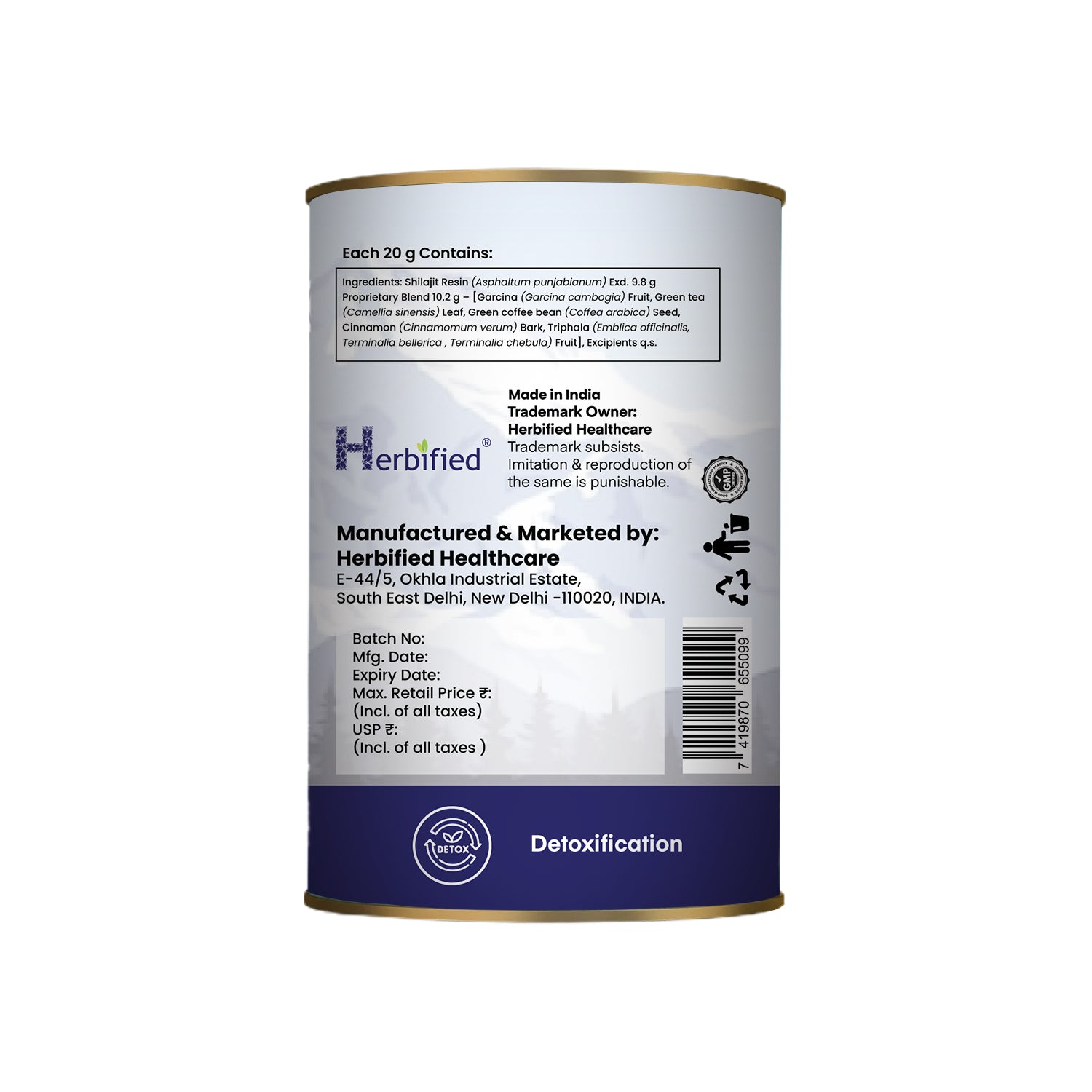 Herbified Himalayan Shilajit Resin with Supper Weight management Herbal Blend
