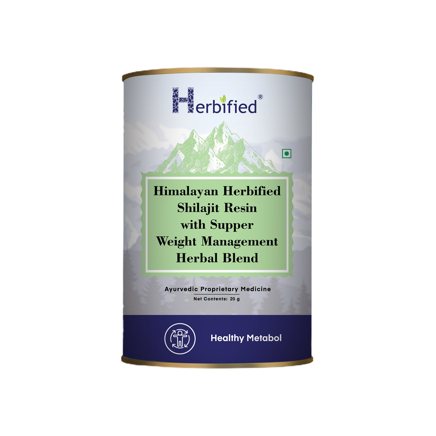 Herbified Himalayan Shilajit Resin with Supper Weight management Herbal Blend
