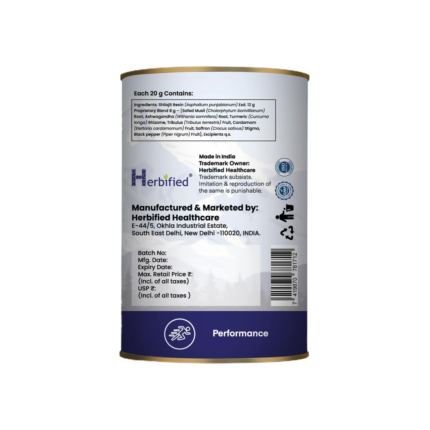 Herbified Himalayan Shilajit Resin with Super Herbal Blend