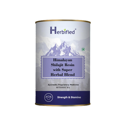 Herbified Himalayan Shilajit Resin with Super Herbal Blend