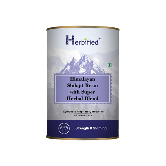 Herbified Himalayan Shilajit Resin with Super Herbal Blend