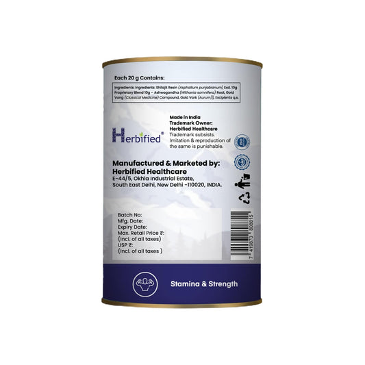 Herbified Himalayan Shilajit Resin AshoGold